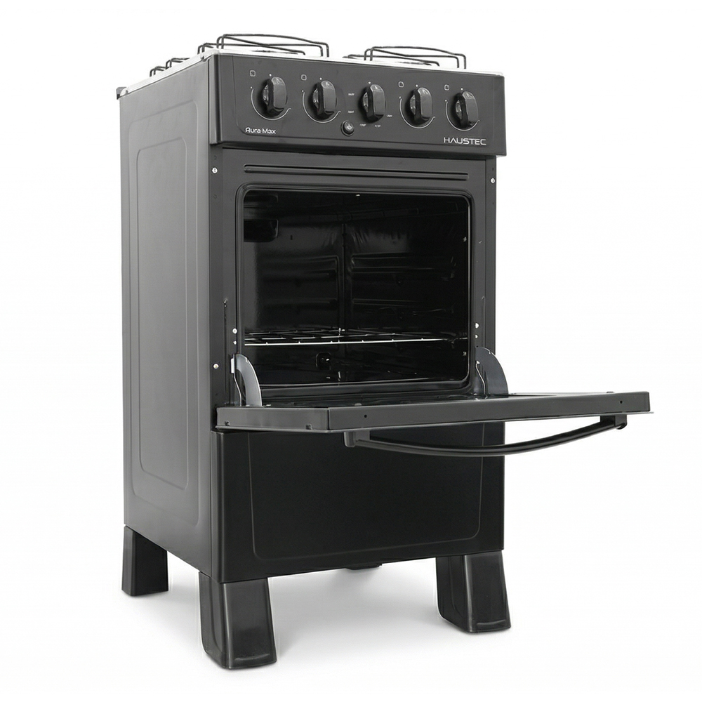 Cocina Haustec Aura Max 4 Hornallas 50 Litros Negro - Imagen 3