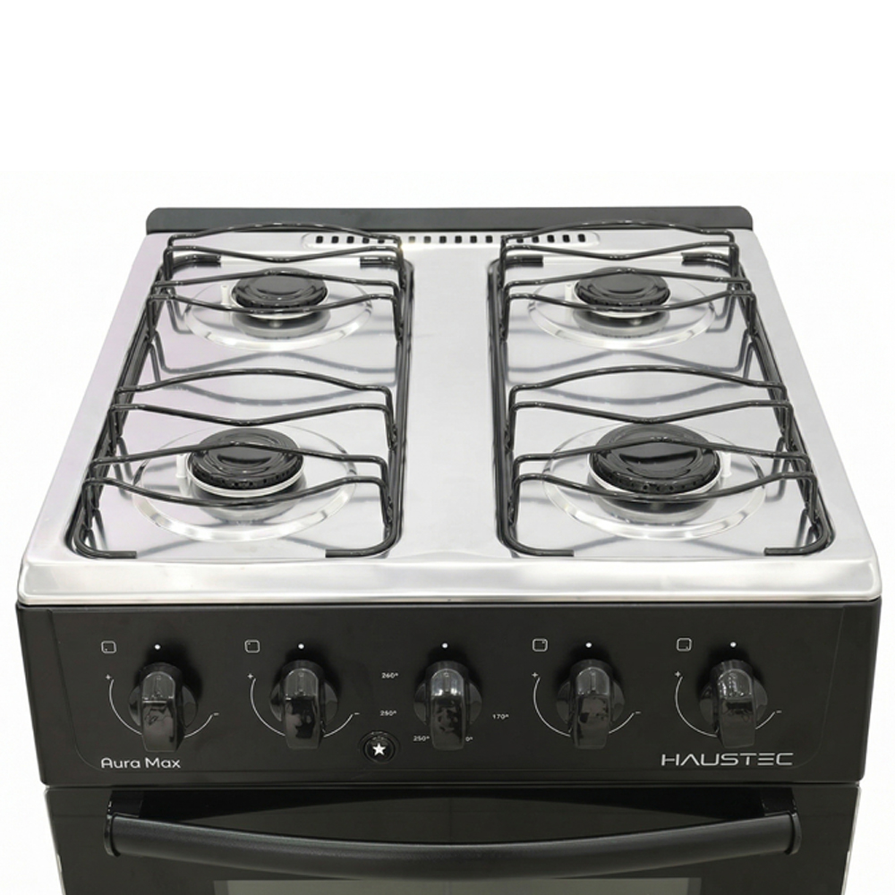 Cocina Haustec Aura Max 4 Hornallas 50 Litros Negro - Imagen 2