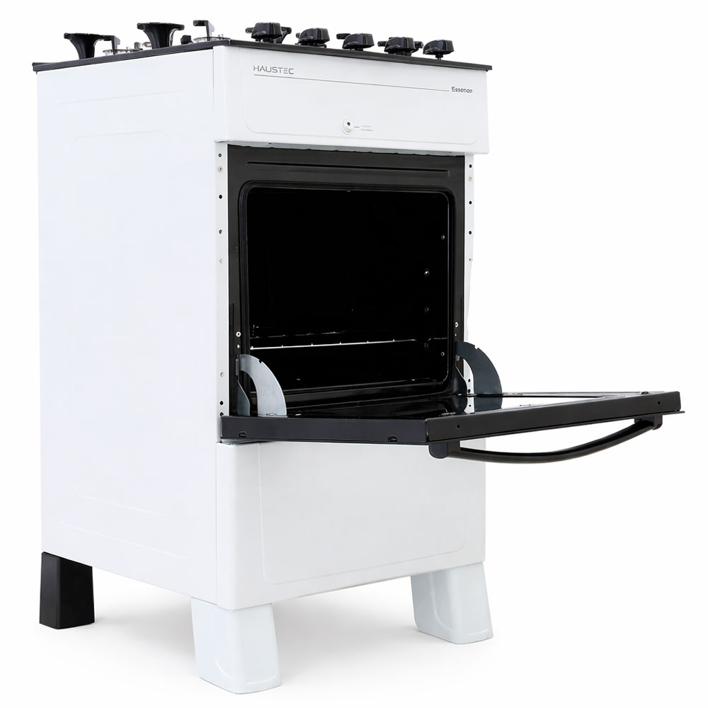 Cocina Haustec Essenza 4H 4 Hornallas 50 Litros Blanco - Imagen 3