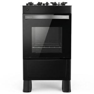 Cocina Haustec 4 Hornallas M/Vidrio Negro