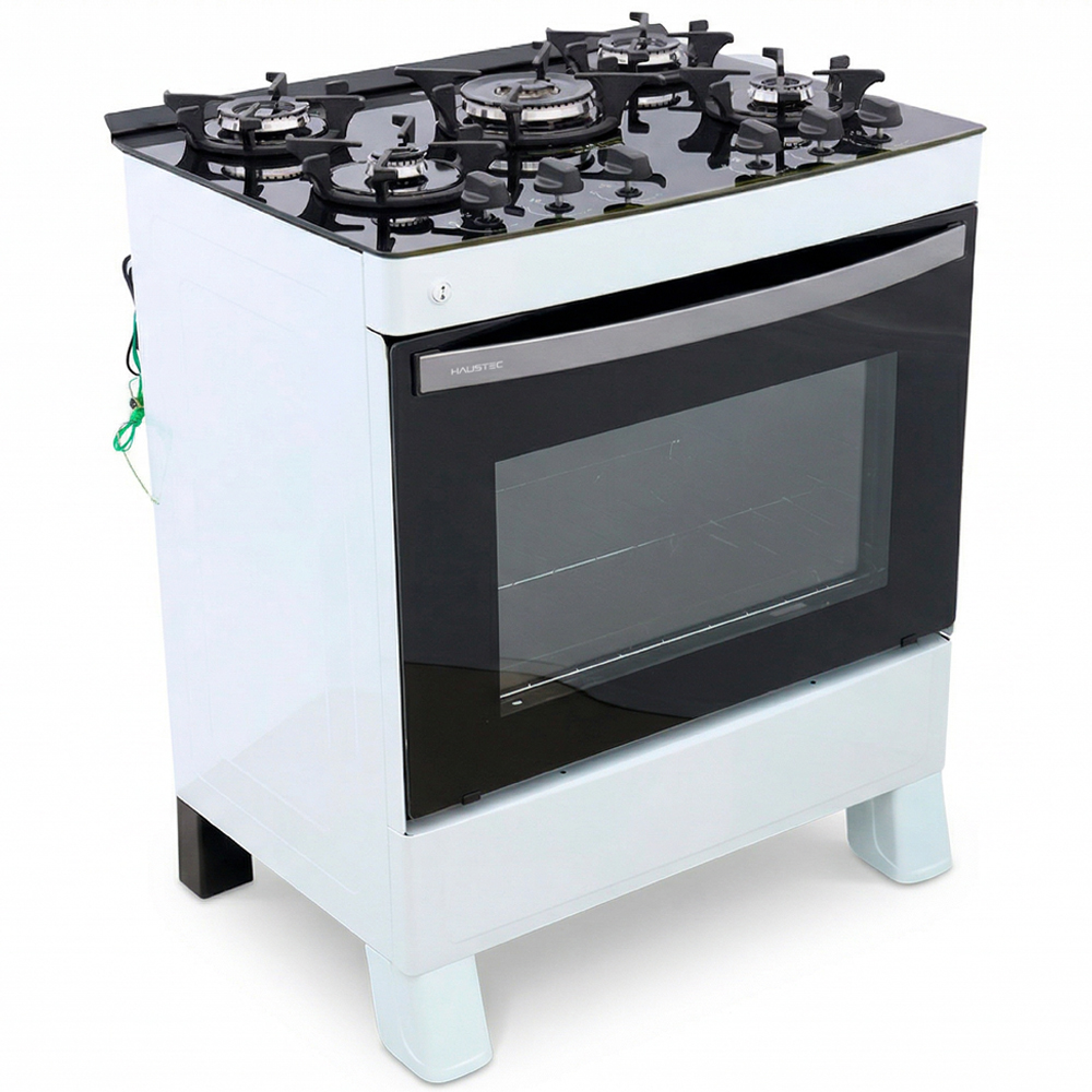 Cocina Haustec Gema Pro 5 Hornallas 94 Litros Blanco