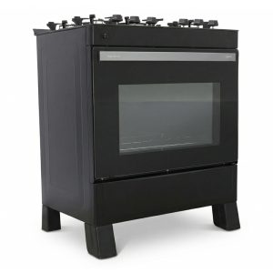 Cocina Haustec Gema Pro 5 Hornallas 94 Litros Negro