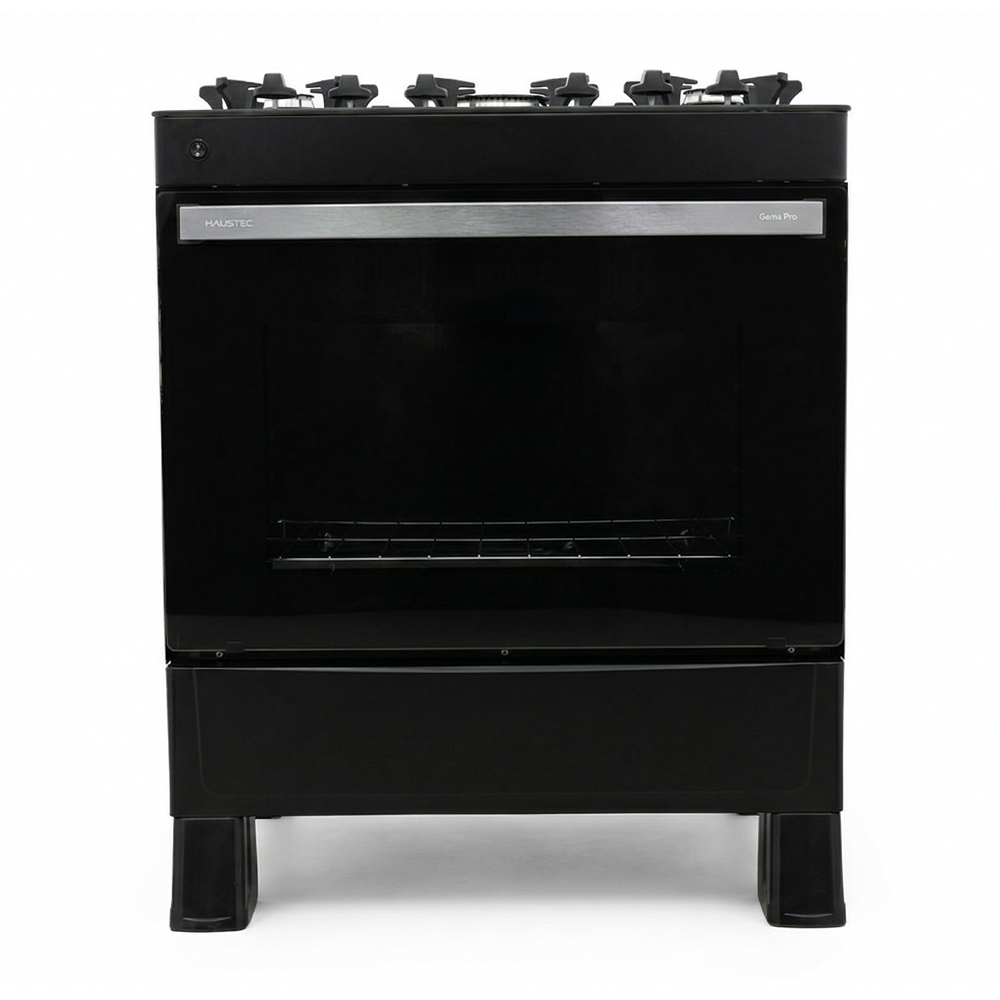 Cocina Haustec Gema Pro 5 Hornallas 94 Litros Negro - Imagen 3