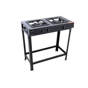 Cocina Industrial Haustec Robusta 2 Hornallas Negro