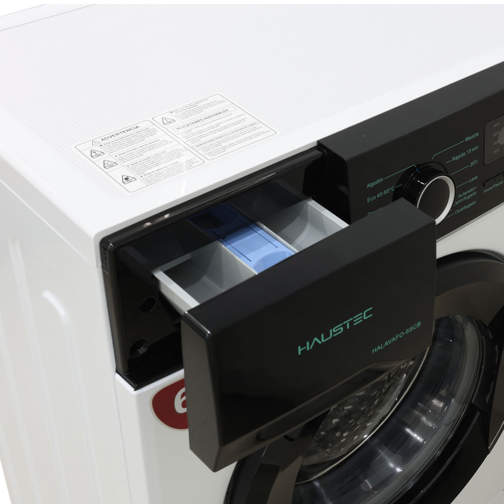 Lavadora Haustec Halavafo-6Scb 6 Kg 12 Programas Carga Frontal Blanco - Imagen 3