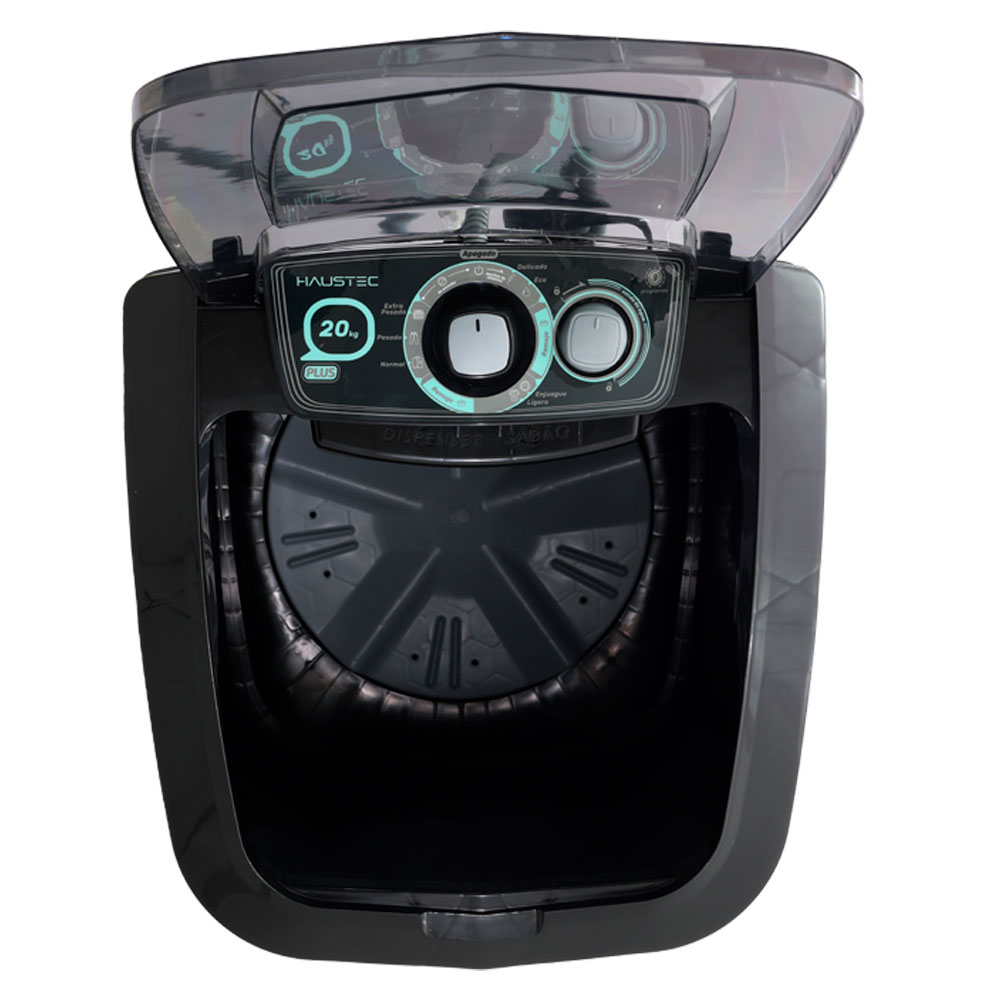 Lavadora Haustec Halavase-20Ncn 20 Kg 9 Programas Carga Superior Negro - Imagen 3