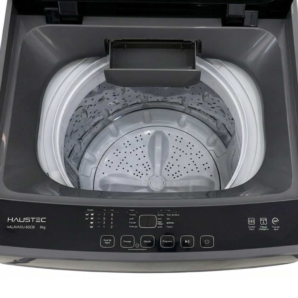 Lavadora Haustec Halavasu-8Scb 8 Kg 8 Programas Carga Superior Blanco - Imagen 2
